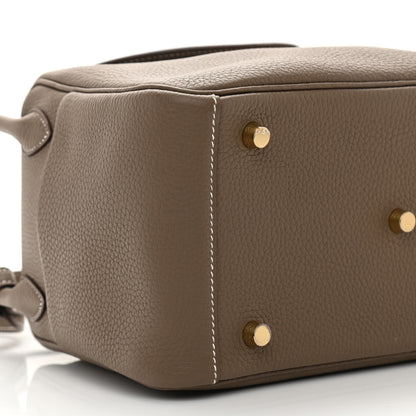 Hermes Taurillon Clemence Lindy 26 Etoupe 9 of 10