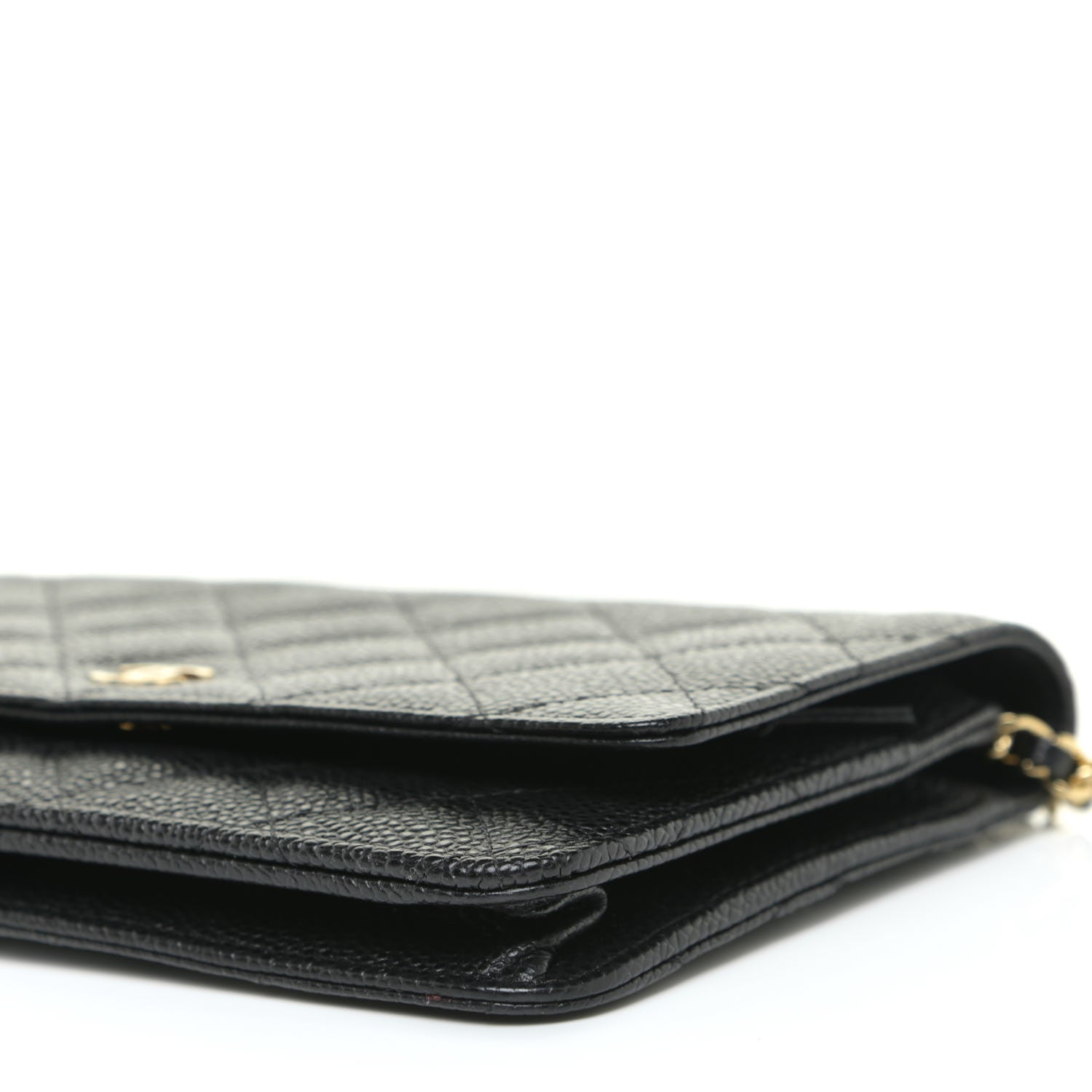 Chanel Caviar Quilted Wallet On Chain WOC Black 6 of 14