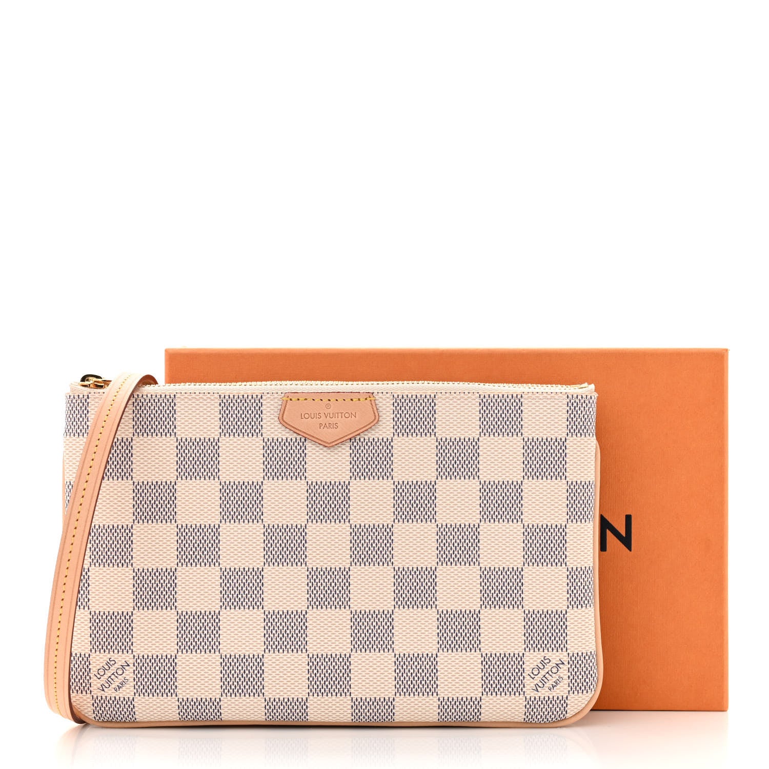 Louis Vuitton Damier Azur Double Zip Pochette 12 of 12
