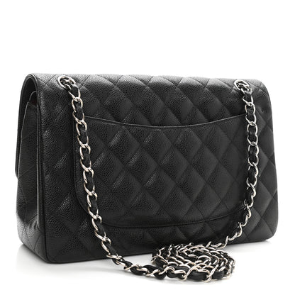 Chanel Caviar Quilted Jumbo Double Flap Black 3 of 11