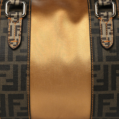 Fendi Zucca Zucchino Mixed Media Small B Mix Tote Tobacco Gold 8 of 10
