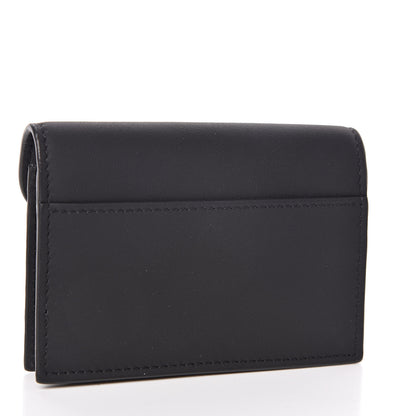 Christian Dior Ultra Matte Calfskin Saddle Card Holder Black 3 of 8