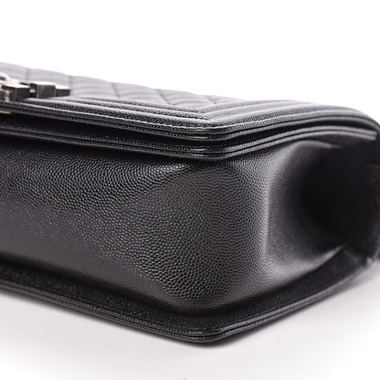Chanel Caviar Quilted Medium Boy Flap Black 9 of 11