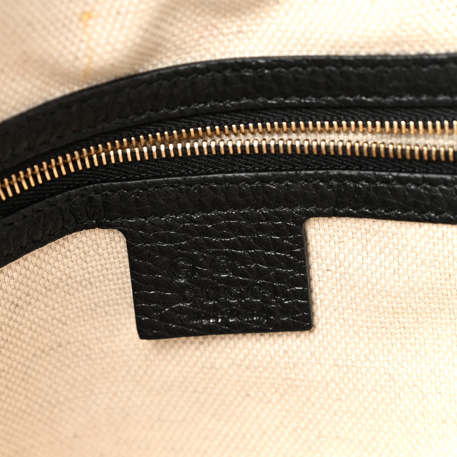 Gucci Pebbled Calfskin Medium Soho Chain Shoulder Bag Black 6 of 10