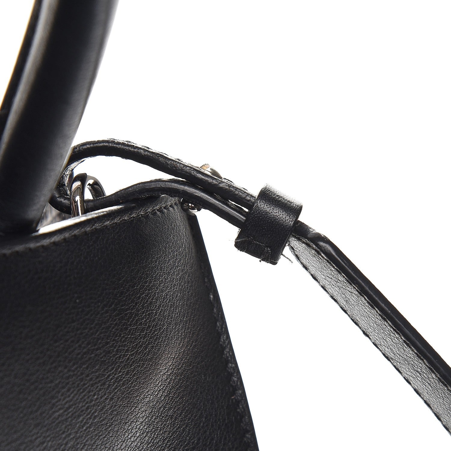 Givenchy Calfskin Crocodile Embossed Small Obsedia Satchel Black 7 of 11