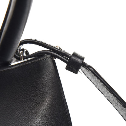 Givenchy Calfskin Crocodile Embossed Small Obsedia Satchel Black 7 of 11