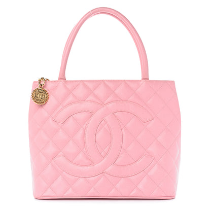 Chanel Caviar Quilted Medallion Tote Light Pink 1 of 11