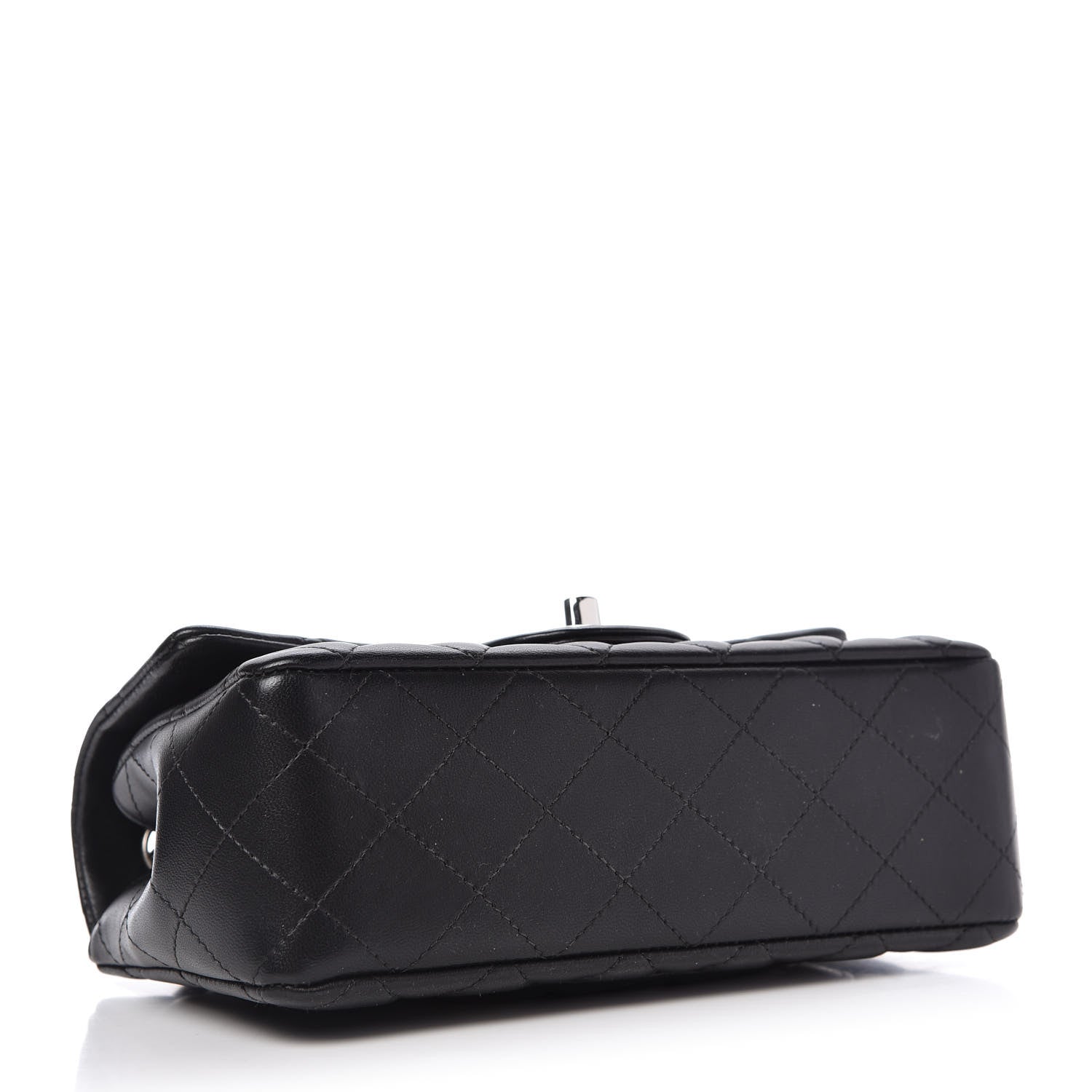 Chanel Lambskin Quilted Mini Rectangular Flap Black 4 of 10