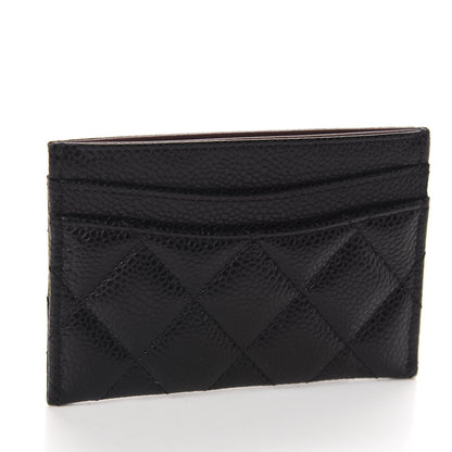 Chanel Caviar Quilted Flap Card Holder Black 3 of 9