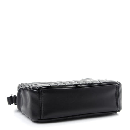 Prada Soft Calfskin Diagramme Crossbody Bag Black 4 of 9
