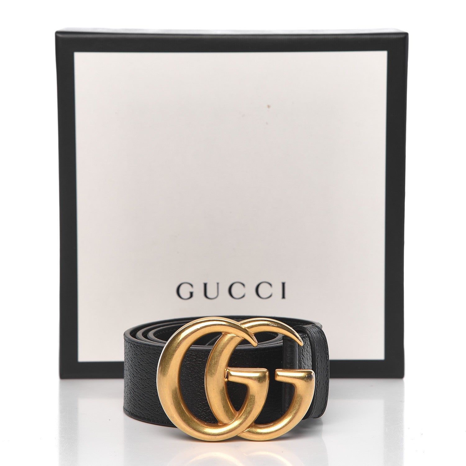 Gucci Textured Calfskin Double G 40mm Belt 75 30 Black 7 of 7