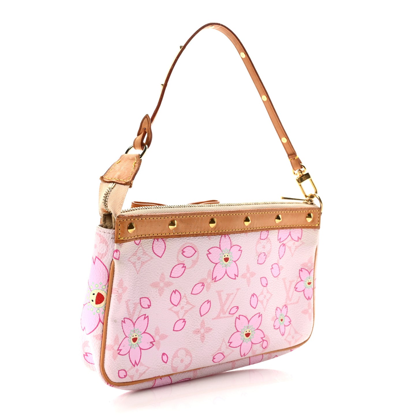 Monogram Cherry Blossom Pochette Accessories Pink