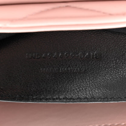 Saint Laurent Calfskin Y Quilted Monogram Small Loulou Chain Satchel Rose Antic 7 of 11