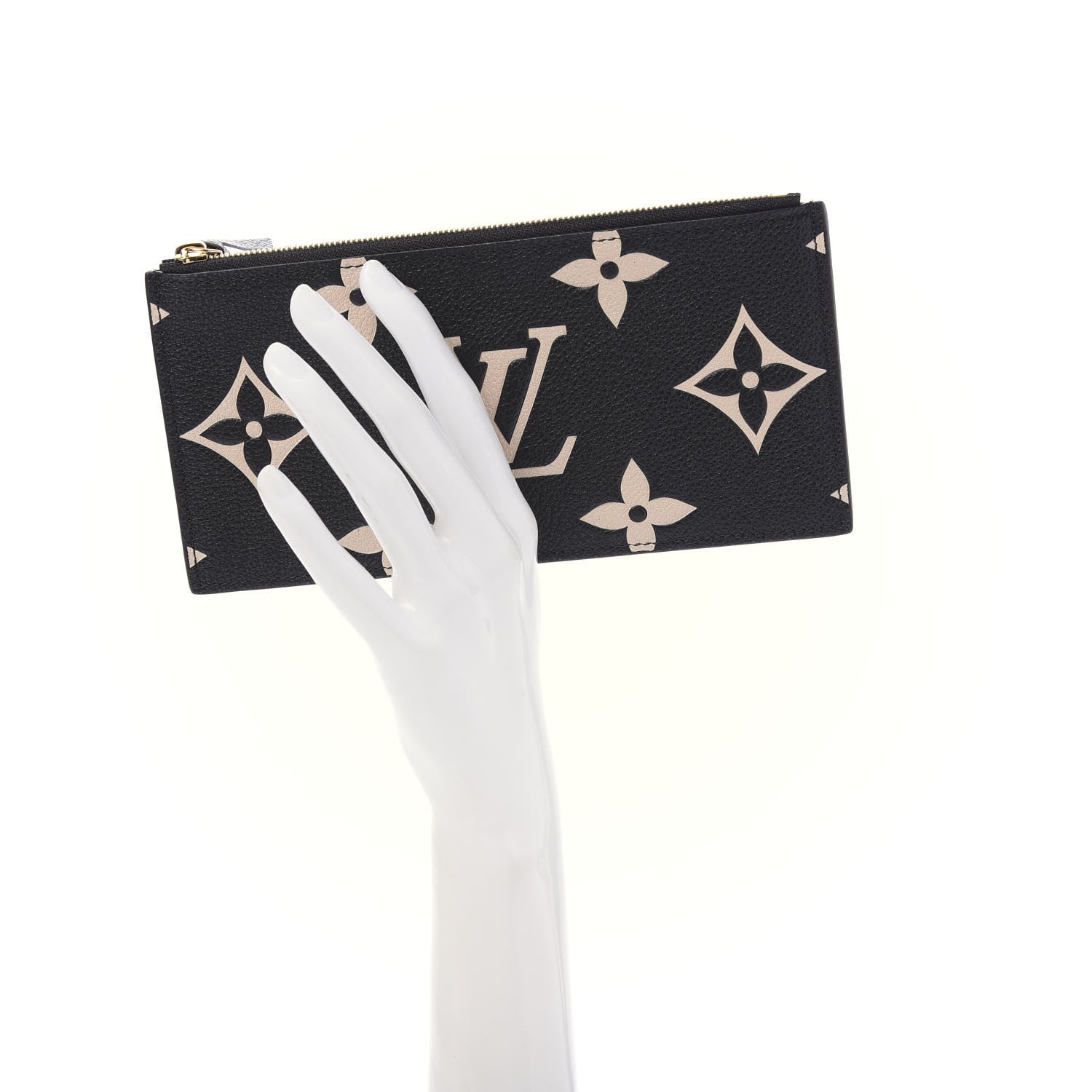 Louis Vuitton Empreinte Monogram Giant Crafty Pochette Felicie Zippered Insert Black 2 of 9