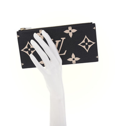 Louis Vuitton Empreinte Monogram Giant Crafty Pochette Felicie Zippered Insert Black 2 of 9