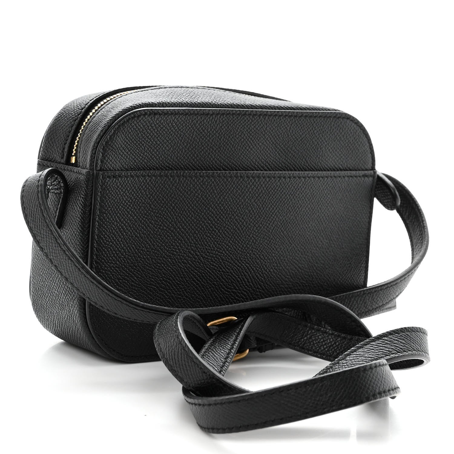 Balenciaga Signature Grained Calfskin Logo XS Ville Camera Bag Black White 3 of 9