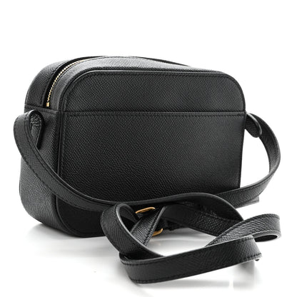 Balenciaga Signature Grained Calfskin Logo XS Ville Camera Bag Black White 3 of 9