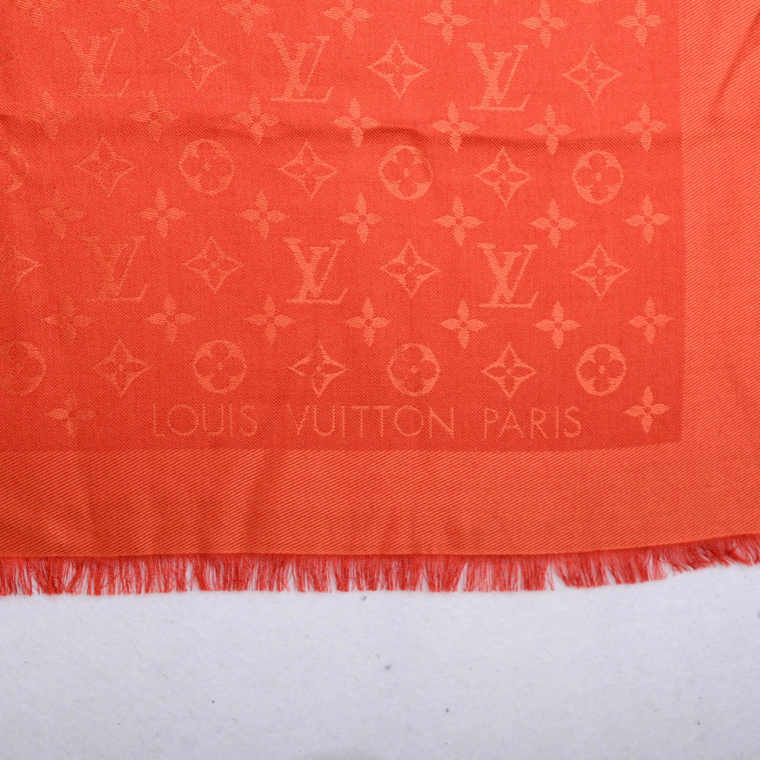 Louis Vuitton Wool Silk Monogram Shawl Orient 4 of 5