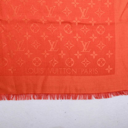 Louis Vuitton Wool Silk Monogram Shawl Orient 4 of 5
