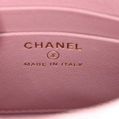 Chanel Tweed Quilted Mini Clutch With Chain Pink 6 of 11