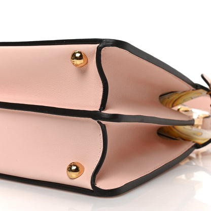 Fendi X VERSACE Vitello Seta Nappa Fendace FF Baroque Small Peekaboo I SEE U Satchel Rosa Confetto White Gold 8 of 8