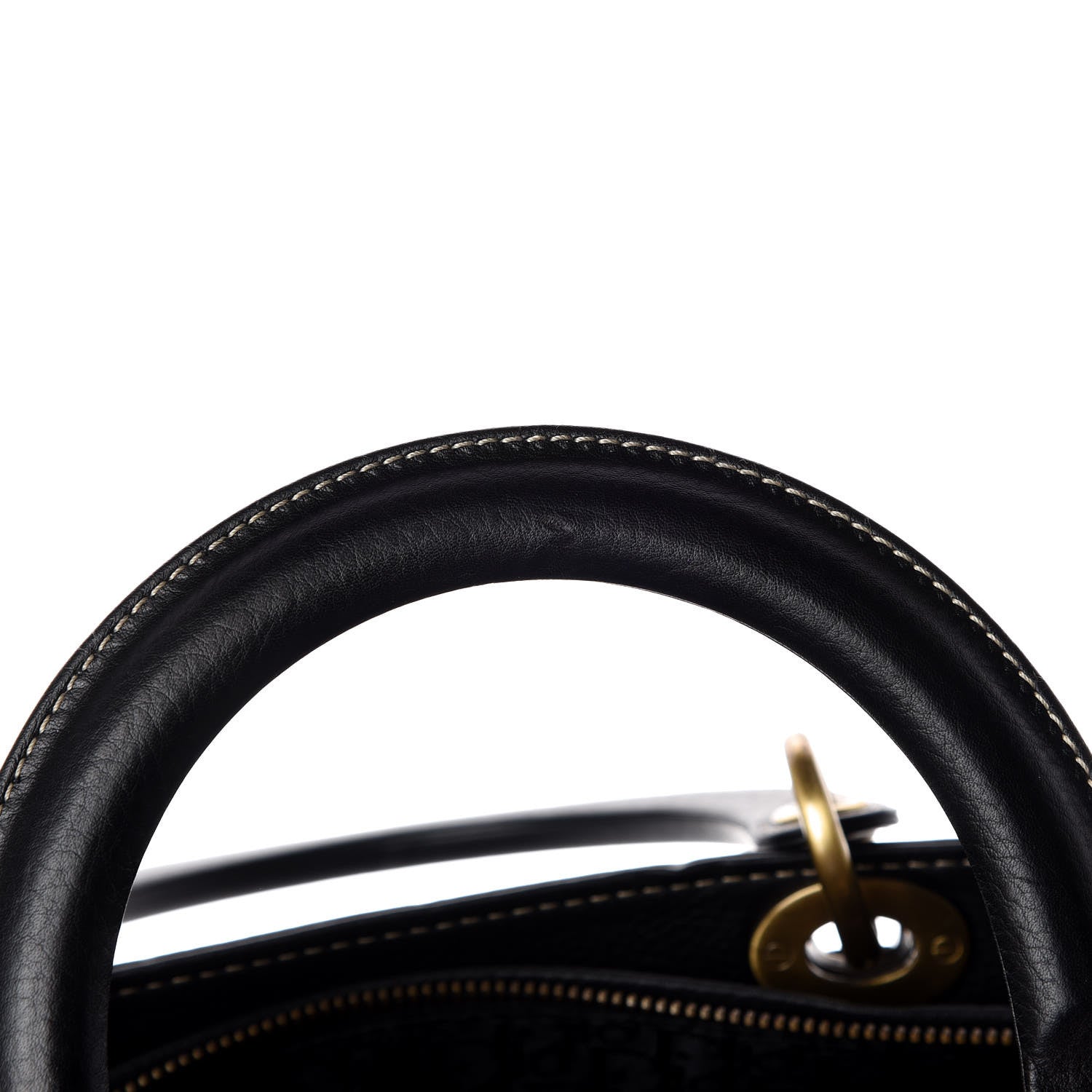 Christian Dior Grained Calfskin Large Lady Dior Black 11 of 12