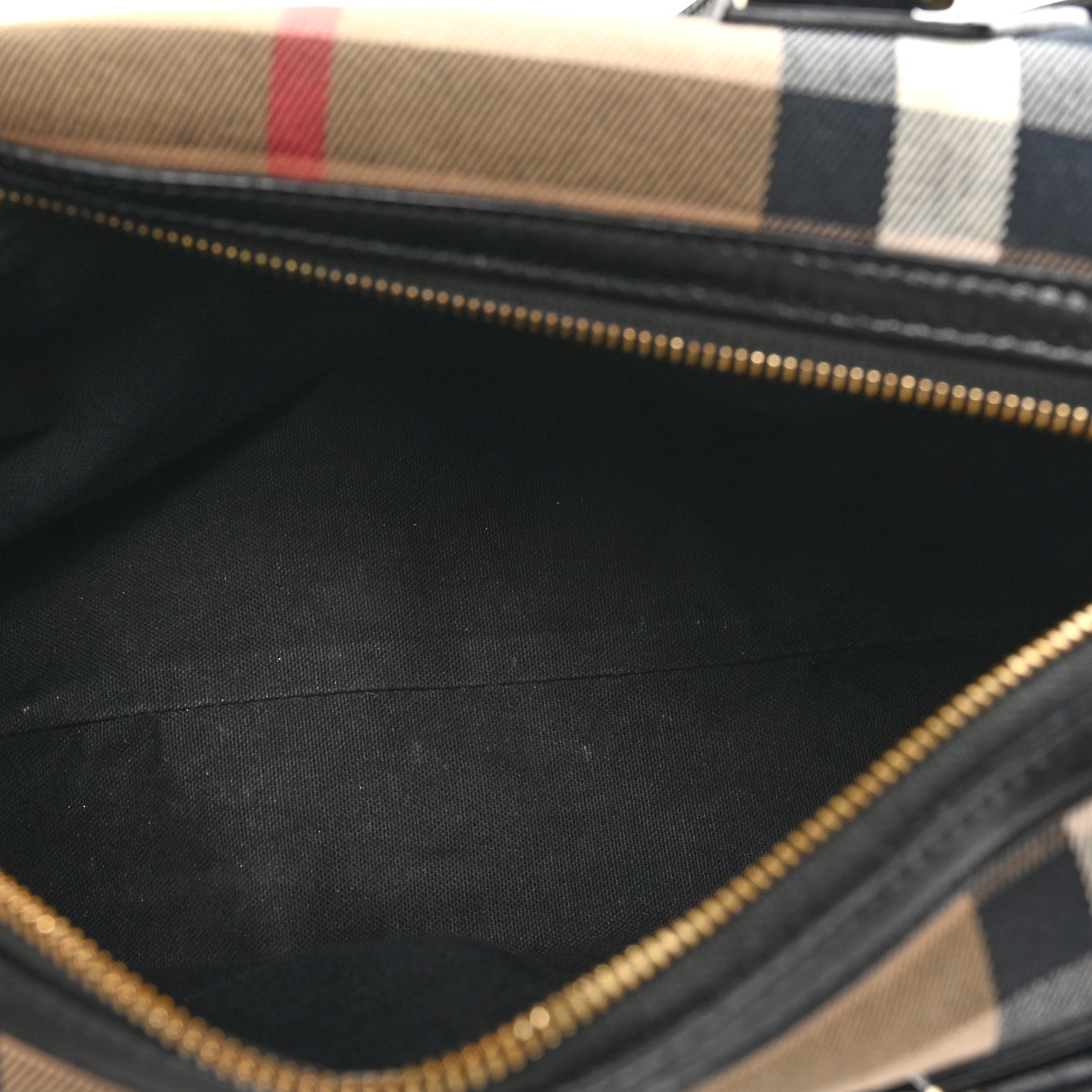 Burberry House Check Bridle Calfskin Medium Alchester Bowling Bag Black 5 of 10