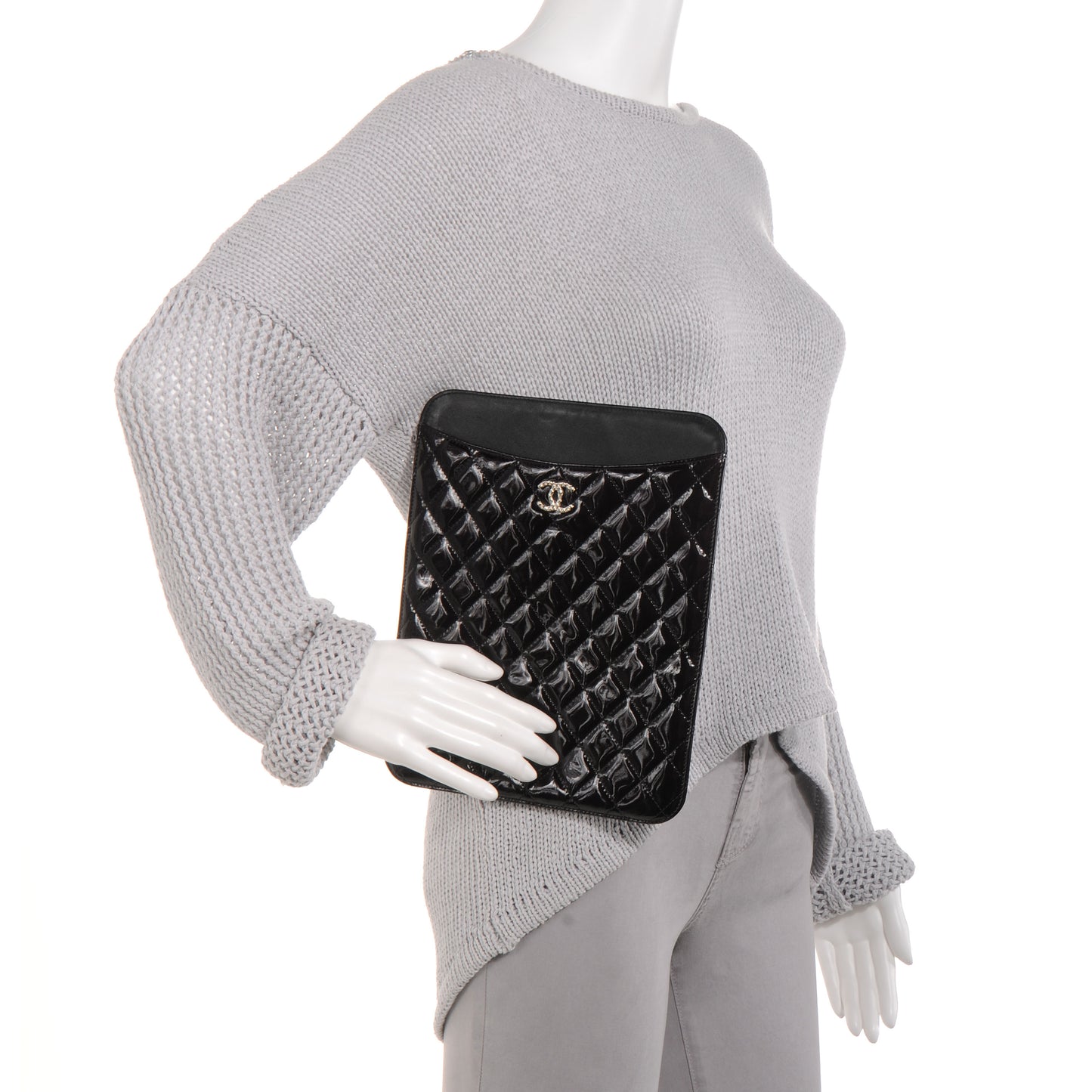 Patent Brilliant iPad Case Black