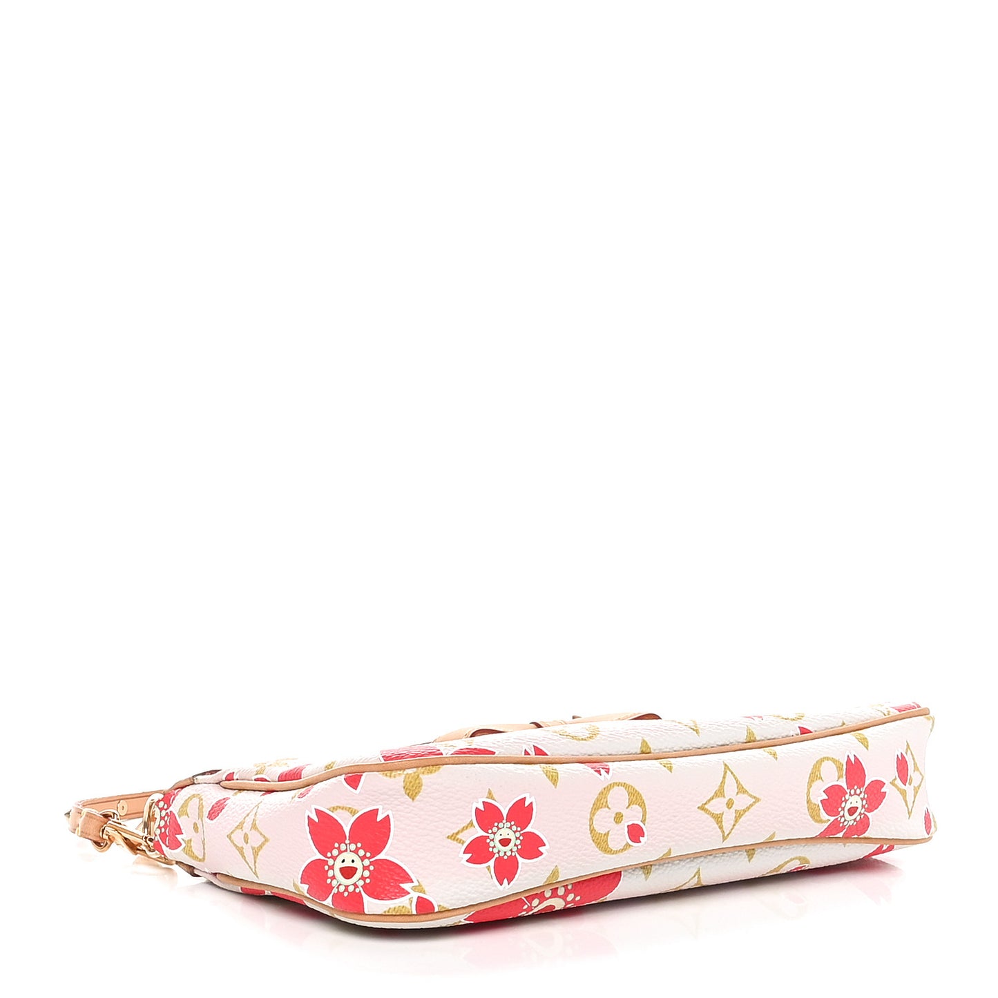 Monogram Cherry Blossom Pochette Accessories Red
