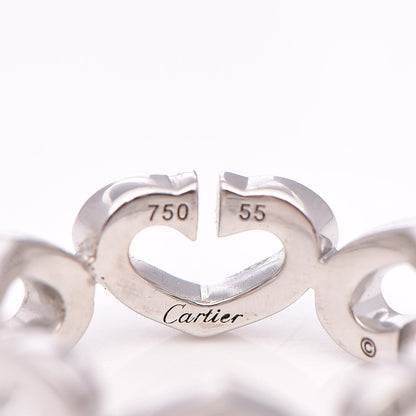 Cartier 18K White Gold Diamond Hearts and Symbols Ring 55 7.25 5 of 5