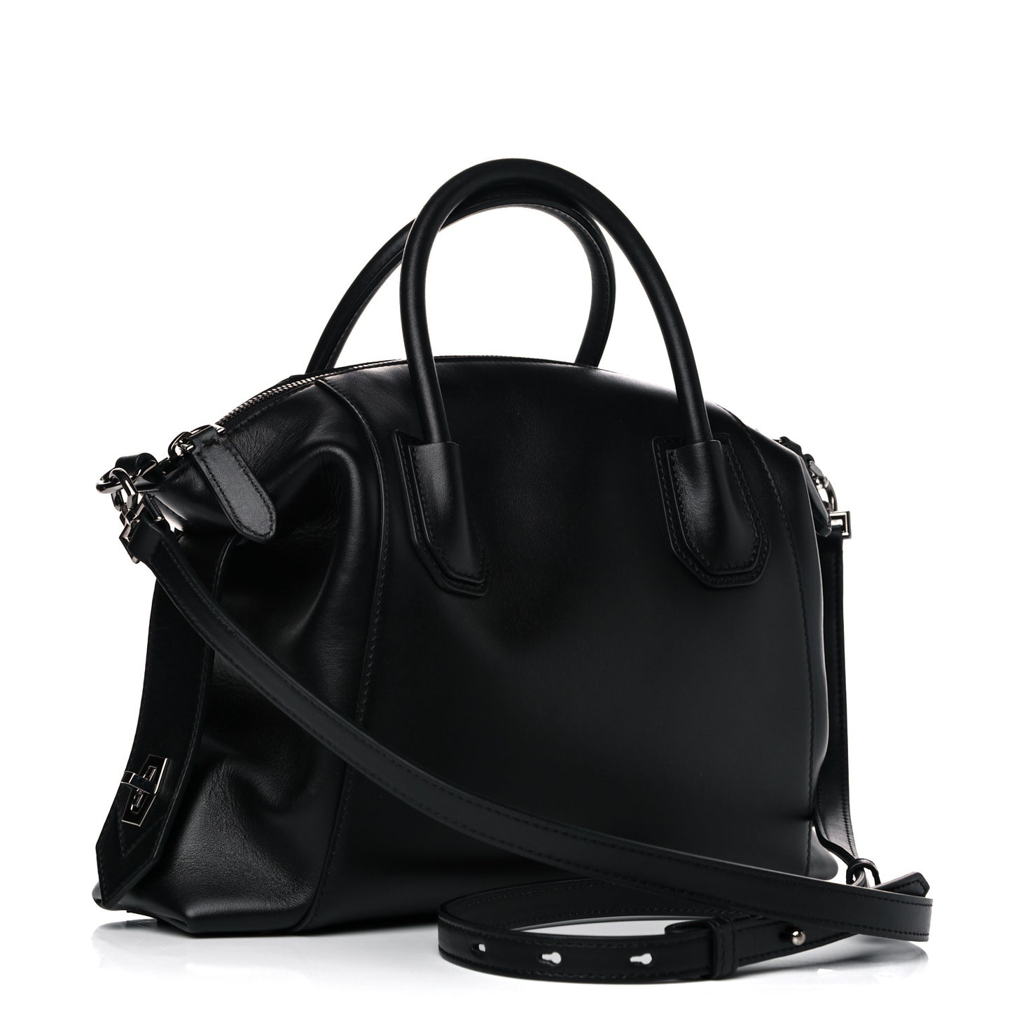 Smooth Calfskin Small Soft Antigona Black