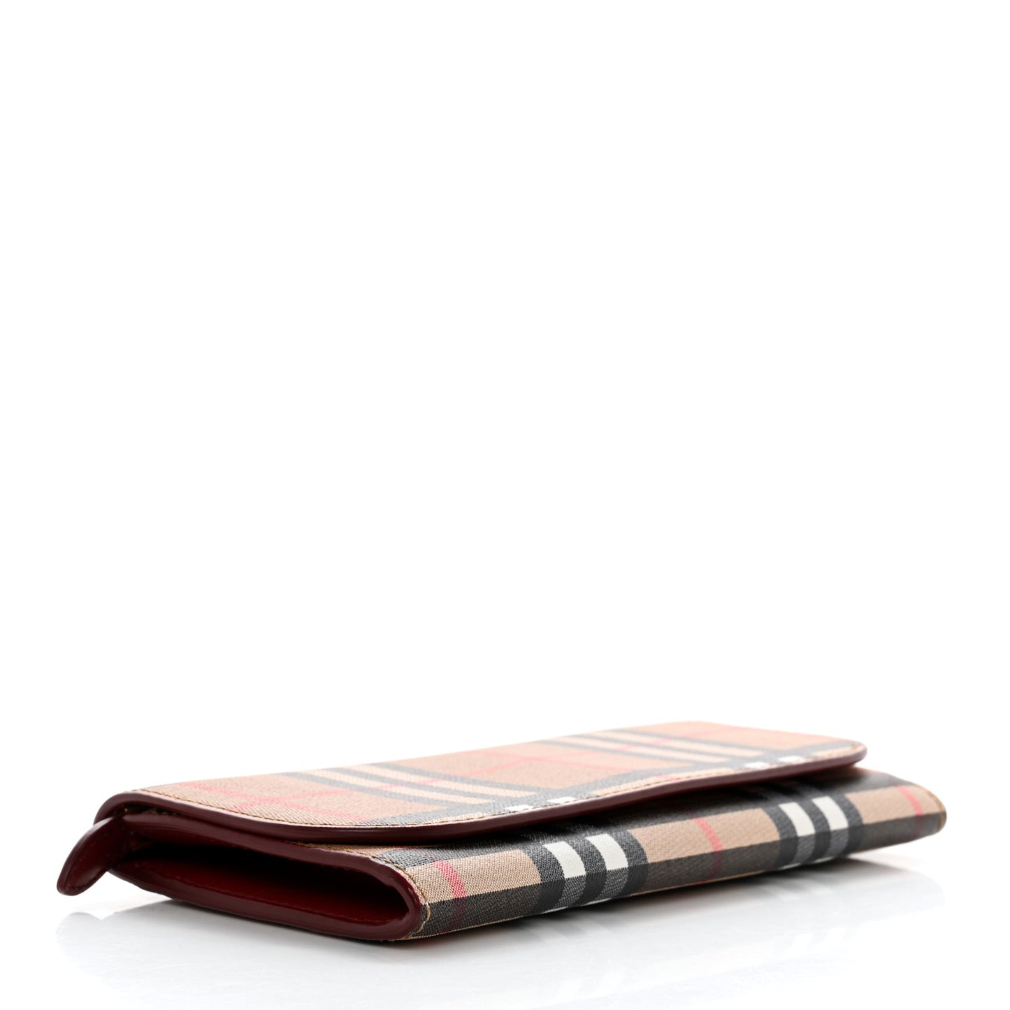 Vintage Check Halton Wallet Crimson