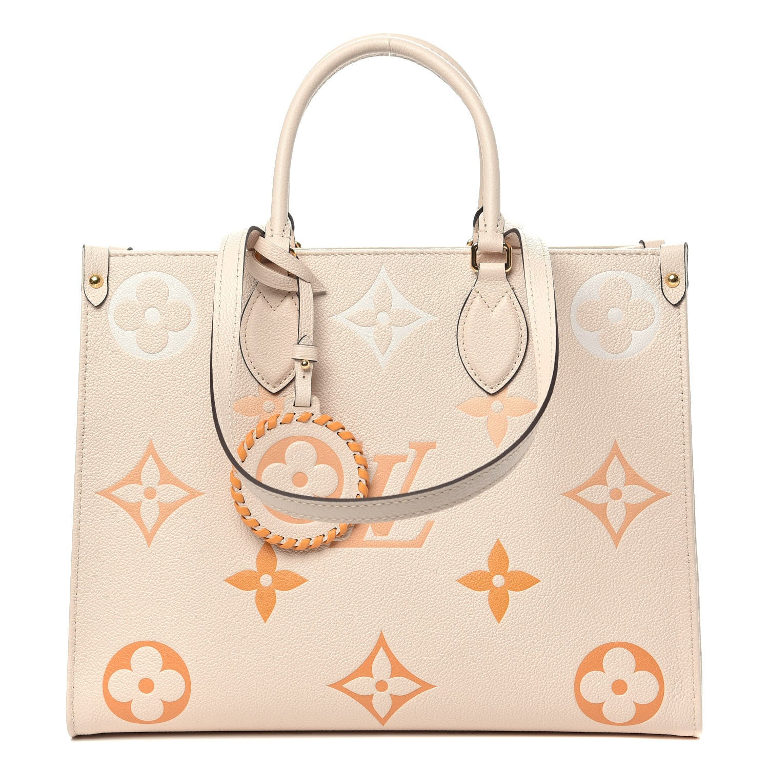 Louis Vuitton Empreinte Monogram Giant By The Pool Onthego MM Cream Saffron 1 of 12