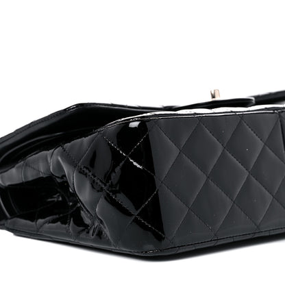 Chanel Patent Quilted Jumbo Double Flap Black 8 of 10