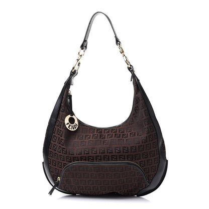 Fendi Zucchino Chef Hobo Tobacco 1 of 16