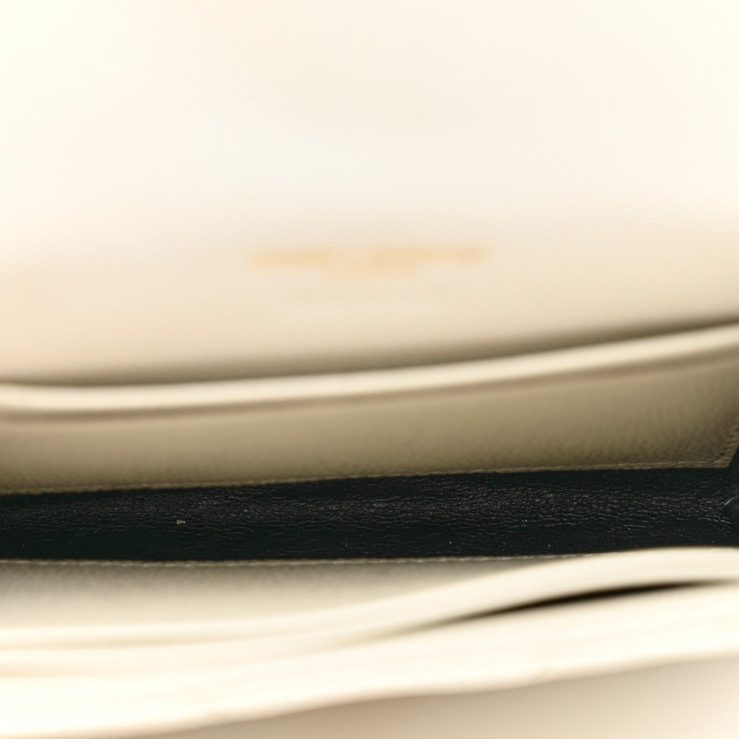 Grain De Poudre Matelasse Chevron Small Monogram Envelope Wallet Crema Soft