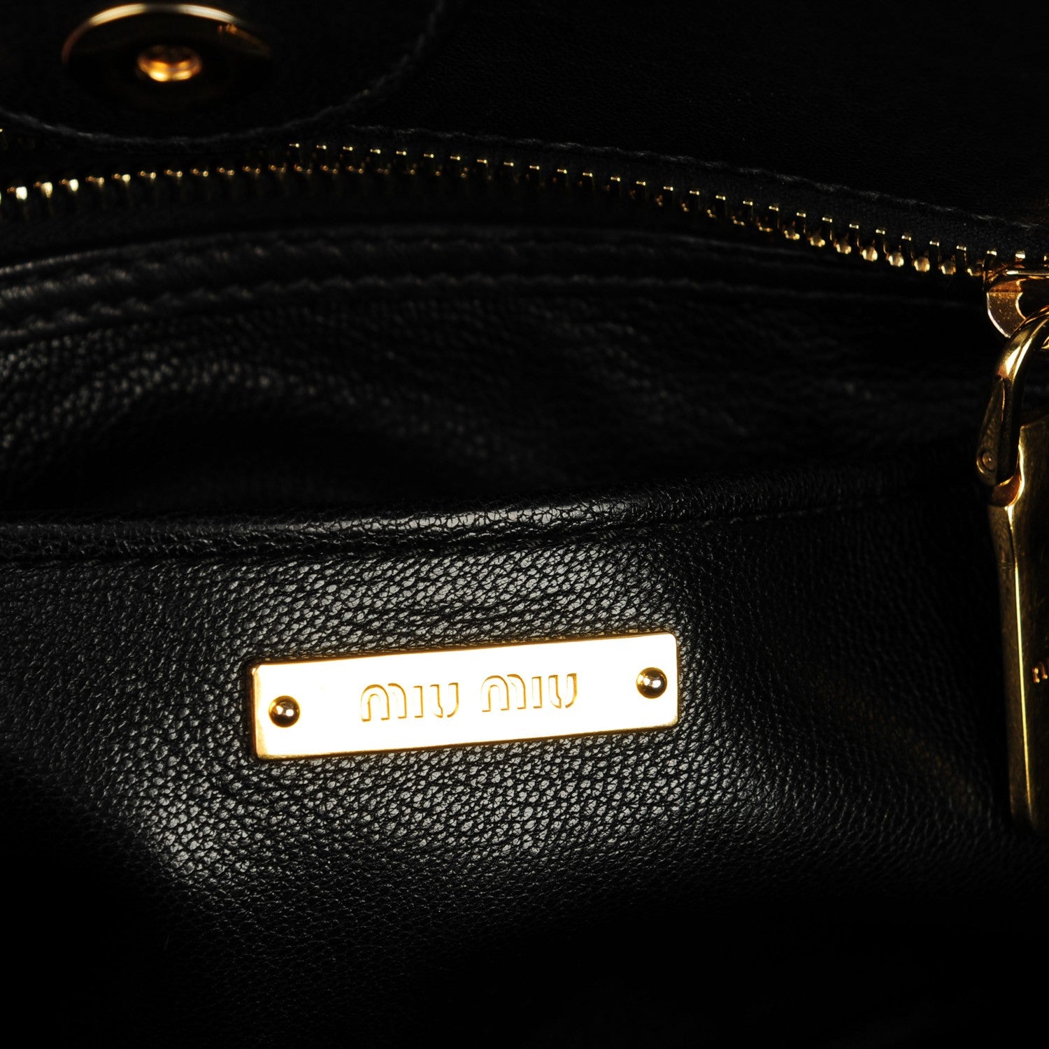 Miu Miu Denim Matelasse Biker Tote Avio 6 of 6