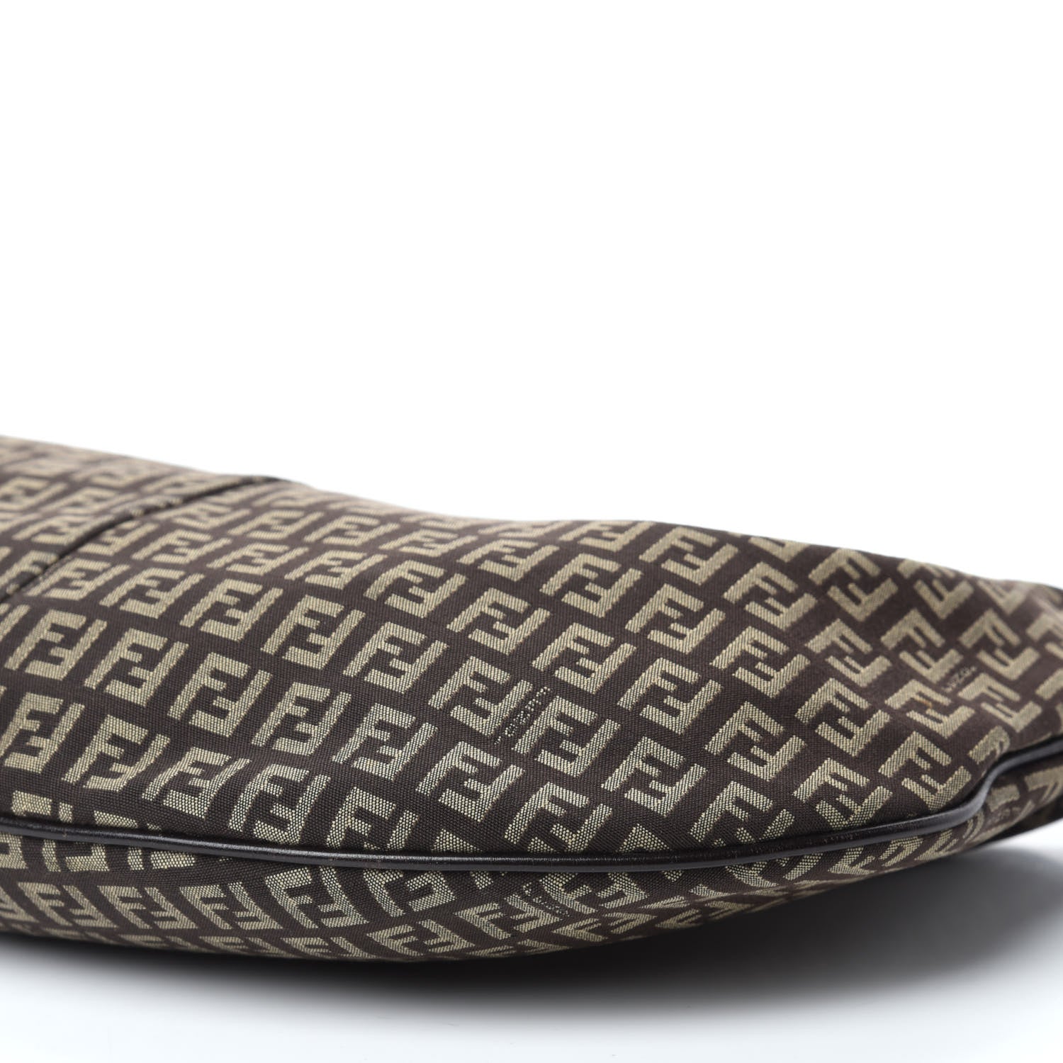 Fendi Zucchino Vitello Medium Chef Hobo Testa di Moro Beige 7 of 9