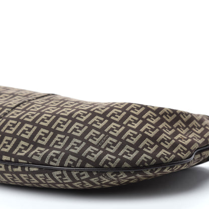 Fendi Zucchino Vitello Medium Chef Hobo Testa di Moro Beige 7 of 9