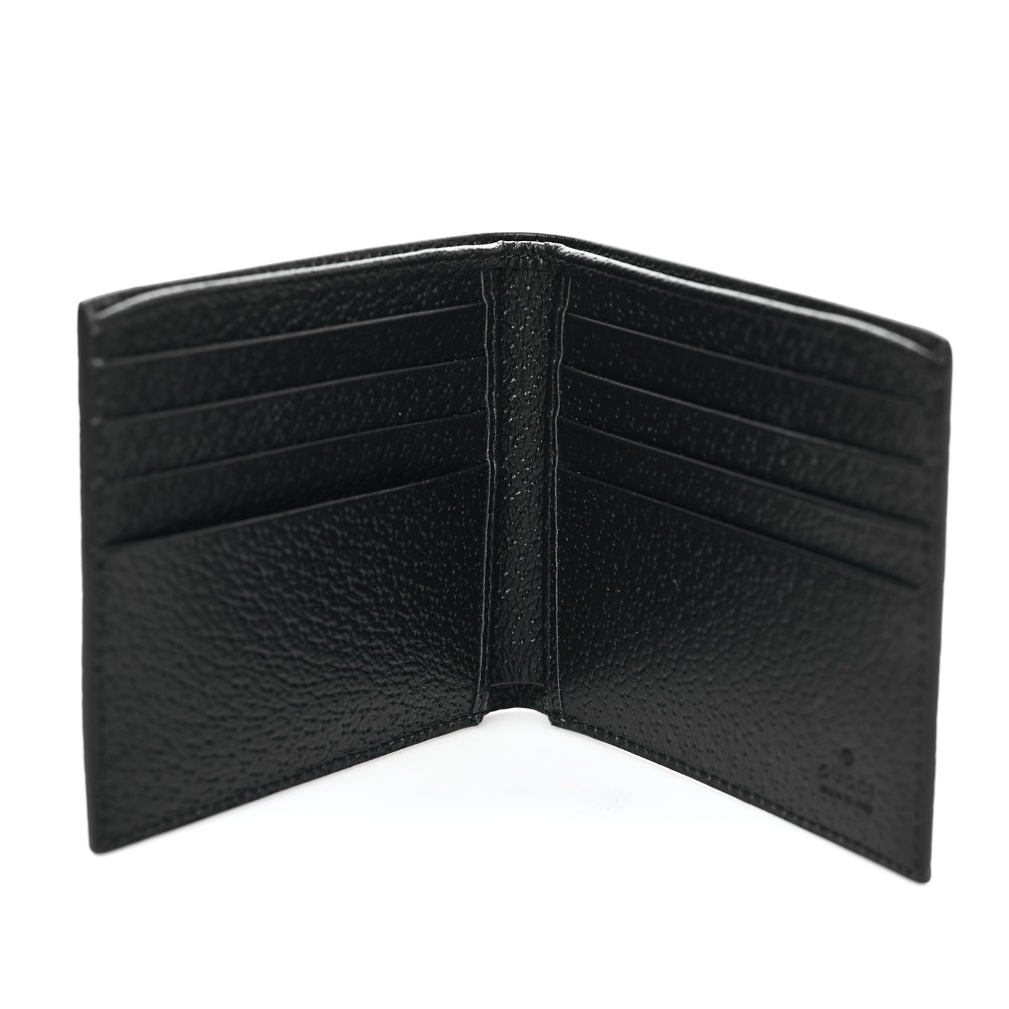 Calfskin Boar Effect GG Marmont Bi-Fold Wallet Black