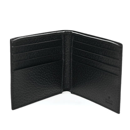 Gucci Calfskin Boar Effect GG Marmont Bi-Fold Wallet Black 5 of 8