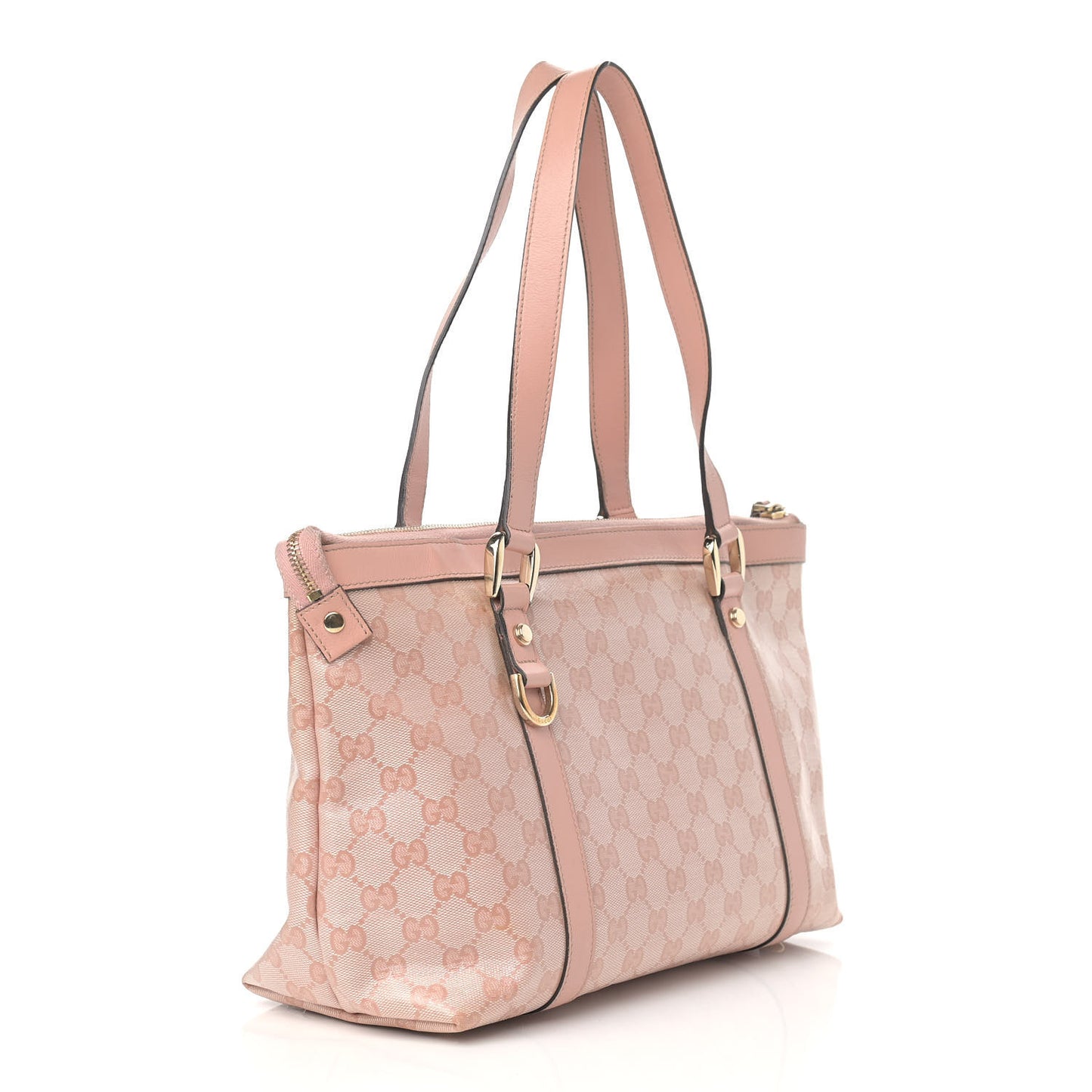 Crystal Monogram Medium Abbey Tote Blush