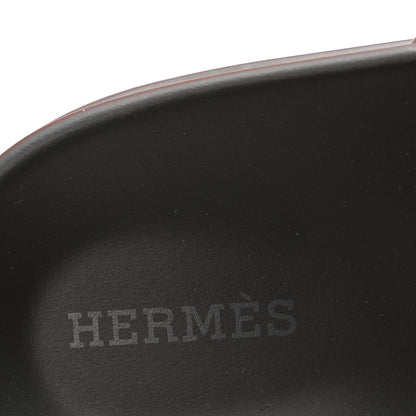 Hermes Calfskin Womens Chypre Sandals 38 Black 7 of 11