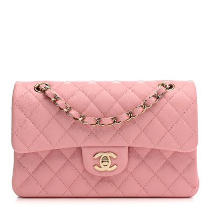 Chanel Caviar Quilted Small Double Flap Pink 1 of 11