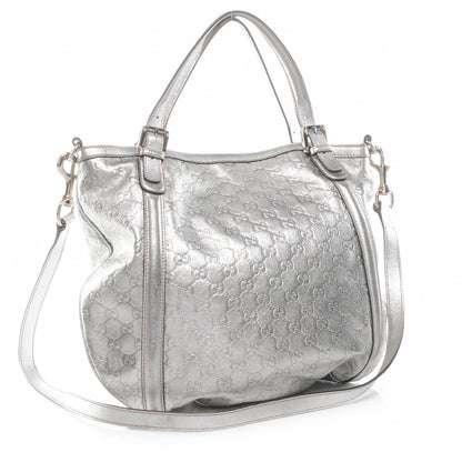 Gucci Guccissima Britt Medium Tote Silver 3 of 8