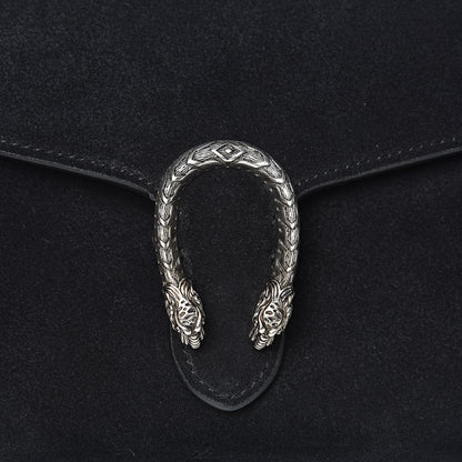 Gucci Suede Mini Dionysus Chain Wallet Black 10 of 13