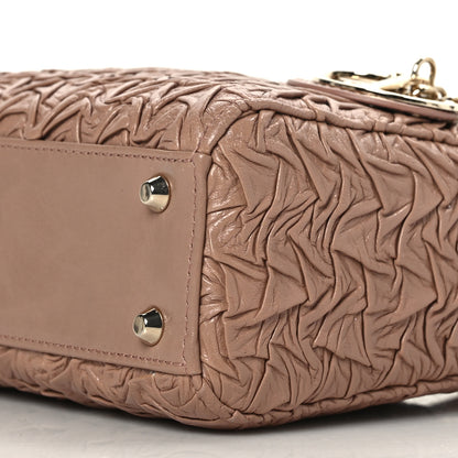 Christian Dior Lambskin Gathered Mini Lady Dior Fard 8 of 8