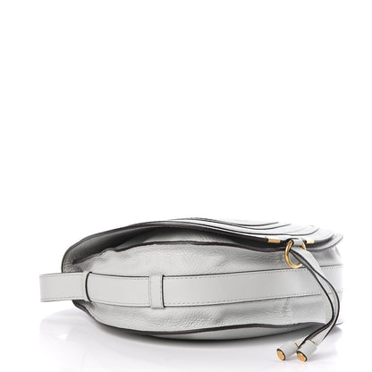 Chloe Grained Calfskin Medium Marcie Saddle Bag Airy Grey 4 of 10