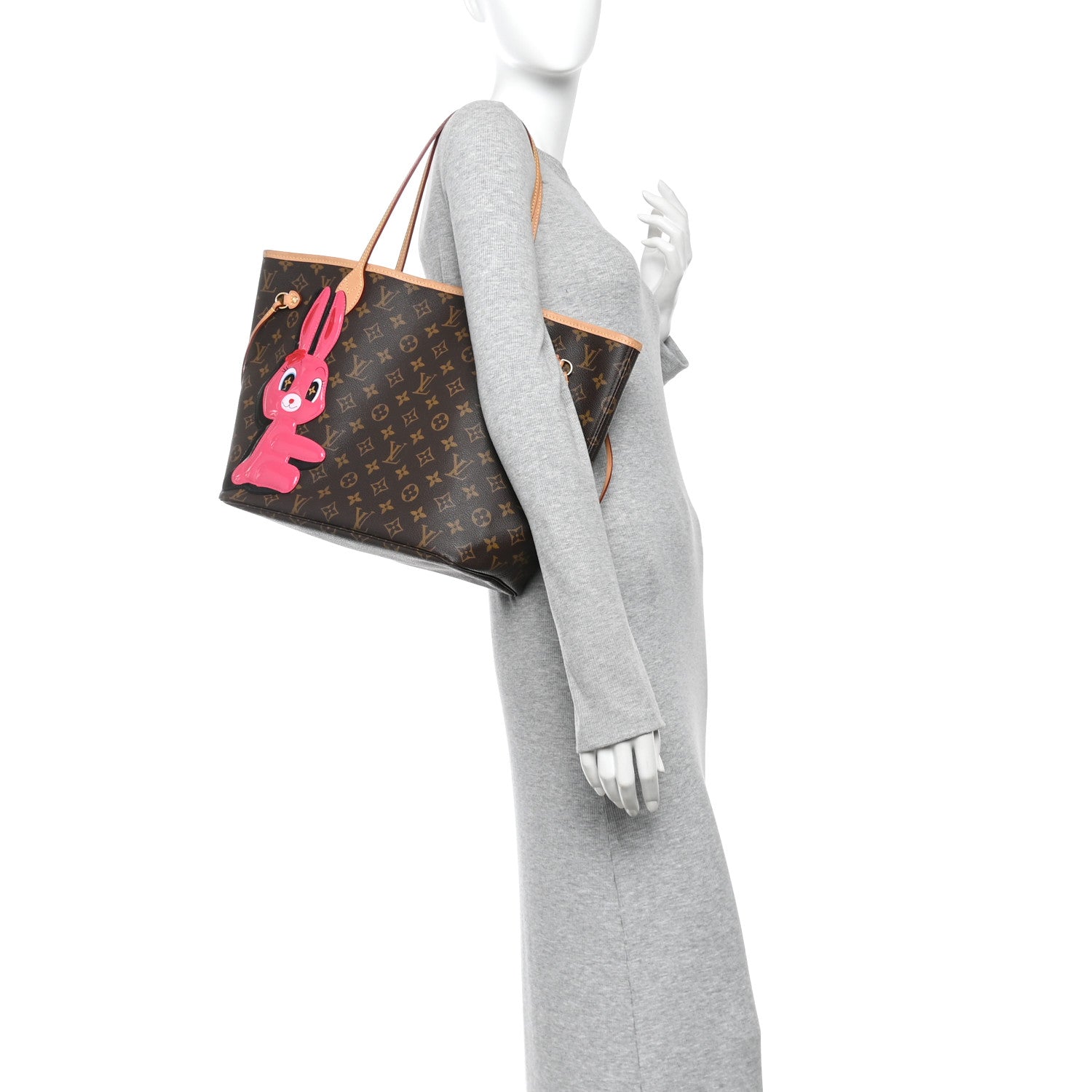 Louis Vuitton X Sun Yitian Monogram Rabbit Neverfull MM 2 of 9