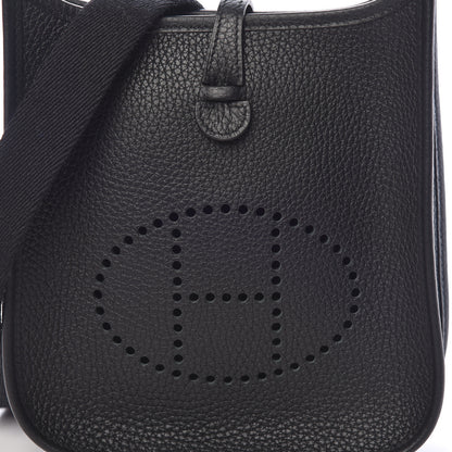 Hermes Taurillon Clemence Evelyne TPM Black 10 of 11